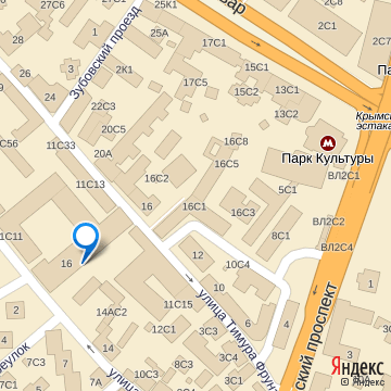 Карта места проведения встречи