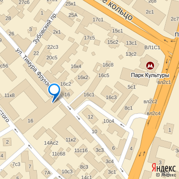 Карта места проведения встречи